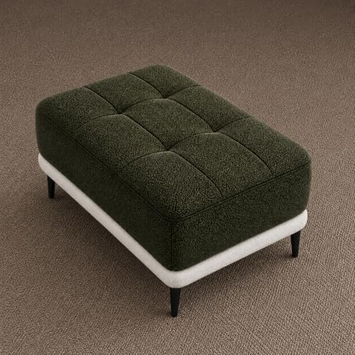 Image of Solid Wood Standard Ottoman Bench Stool | Pre-Assembled | Suitable for Living Room, Bedroom, Lounge & Office