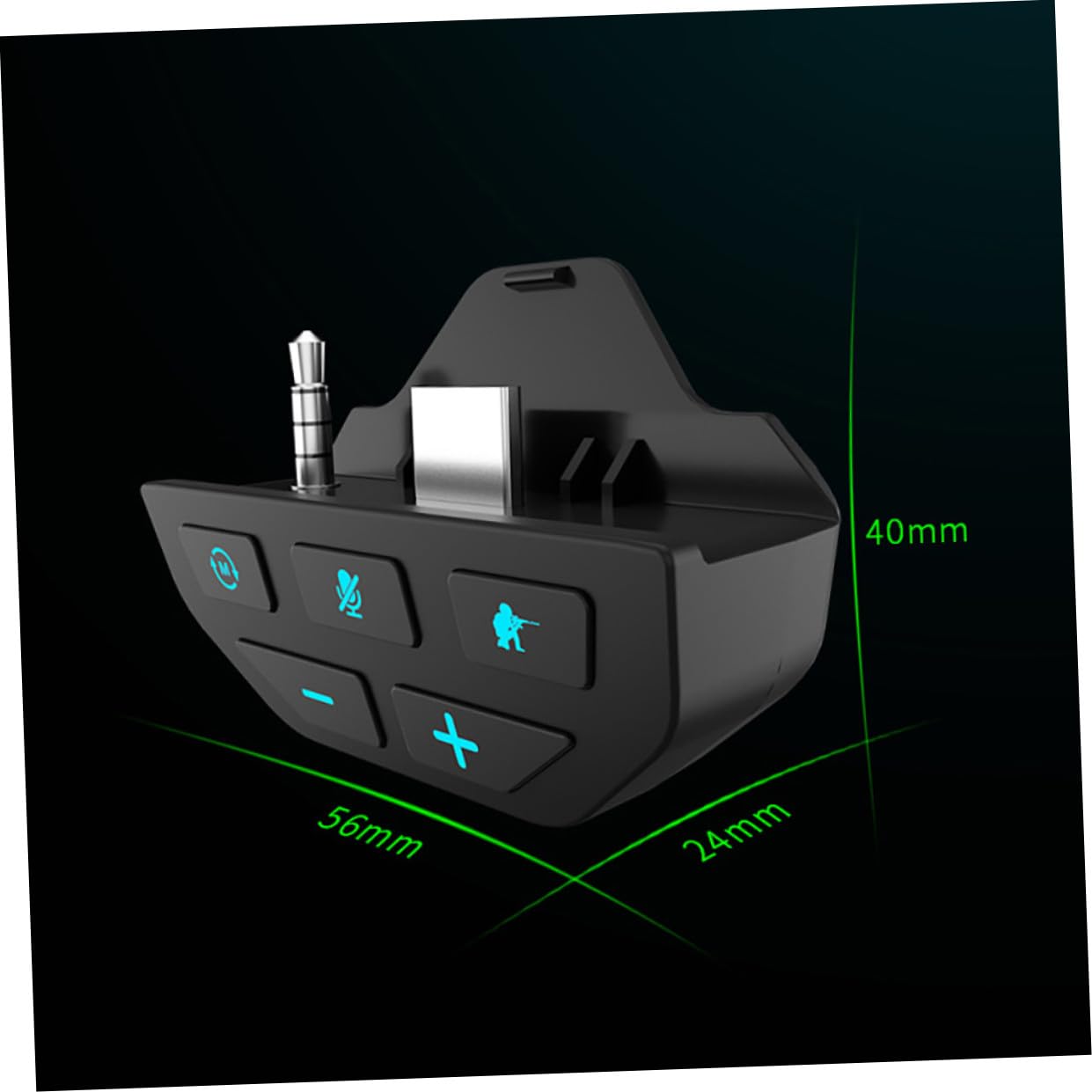 DOITOOL 3piezas Adaptador De Auriculares Estéreo para Conversor De Audio para Compatible Controladores De Compacto y Portátil