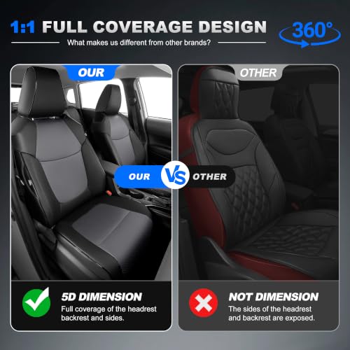 Image of AOMSAZTO Seat Covers for Toyota Corolla Cross 2023-2026 Hybrid Full Set
