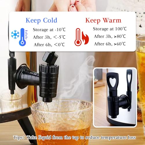 Distributeur de boissons avec robinet idéal pour buffets de thé et jus - 6
