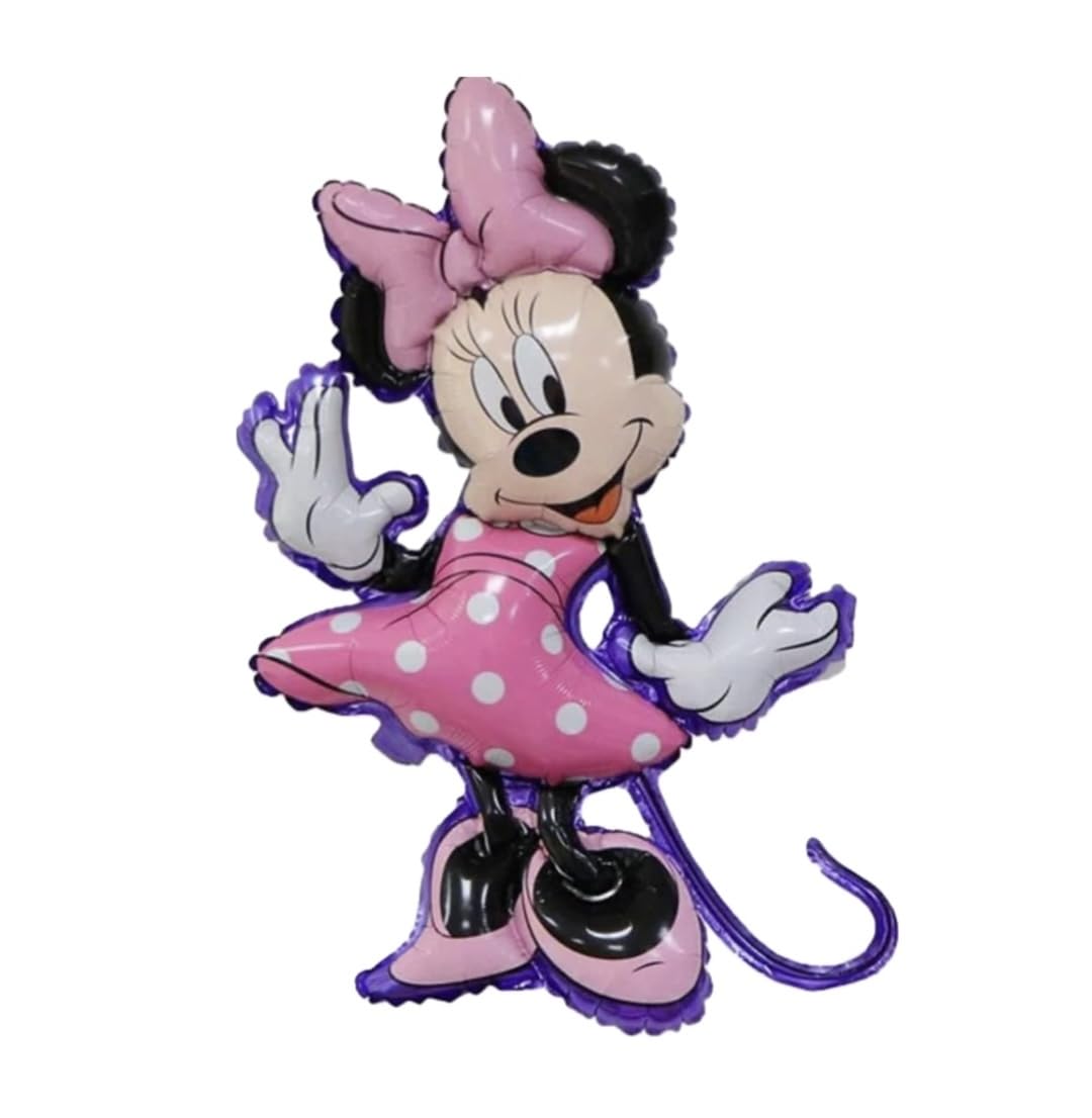 MICKEY MOUSE Minn-ie Foil Balloon Cute Party Babyshower Gender Reveal Supplies Themed Decoration Girls New Born Kids Baby Princess Cartoon Character Childs Birthday Gift