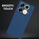 Pikkme Back Cover for Infinix Note 40 | Slim Soft Matte Silicone Cover with Camera Protection & Shockproof Bumper Case (Blue) gallery image