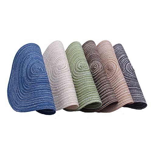 Sets de table ronds coton tressé beige protégez votre table des rayures - 6