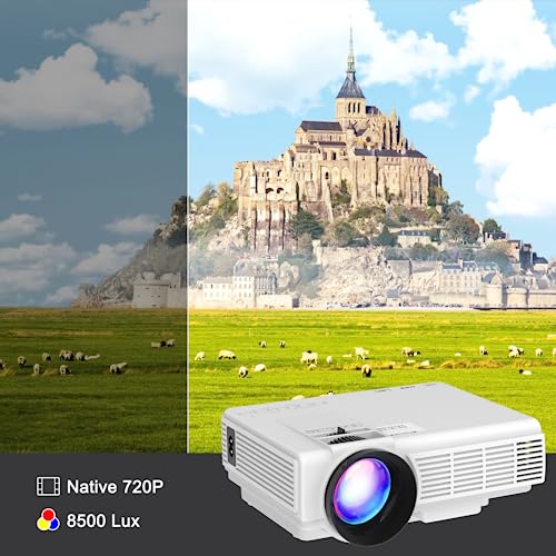 Mini-projector, draagbare beamer, Full HD, 720p, 8500 lumen, thuisbioscoopprojector, compatibel met HDMI, USB, AV - Image 3