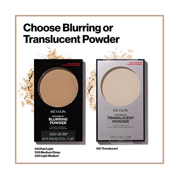 Revlon-Photo-ready-finishing-powder-translucent-71g Revlon Translucent Powder, PhotoReady Blurring Face Makeup, Lightweight & Breathable High Pigment, Natural Finish, 001 Translucent, 0.25 Oz