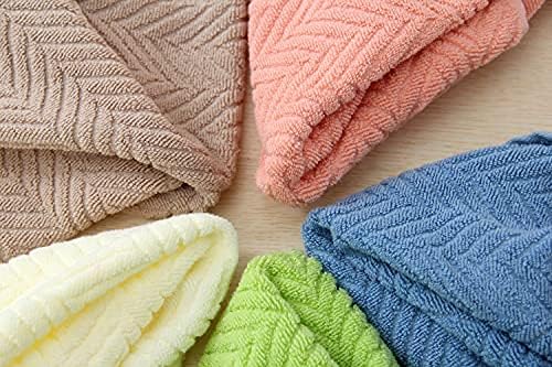 Miniatura 9 de YiLUOMO Juego de 2 toallas de mano suaves 100% algodón, diseño a rayas, ultra absorbentes, decorativas, para baño, 13 x 29 pulgadas