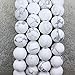 Keleny 8mm Matt White Howlite Round Beads Rock Stone Crystal Stretch Bracelet 7 Inch Unisex