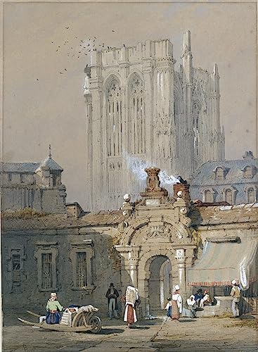 Toile Samuel Prout cathédrale de Cologne 50 x 70 cm au rendu mat anti-reflets