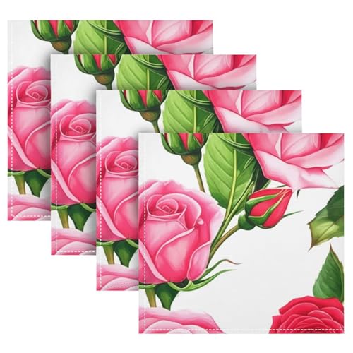 Servilletas de Tela YETTASBIN 20 x 20 Pulgadas Juego x6 miniatura 5