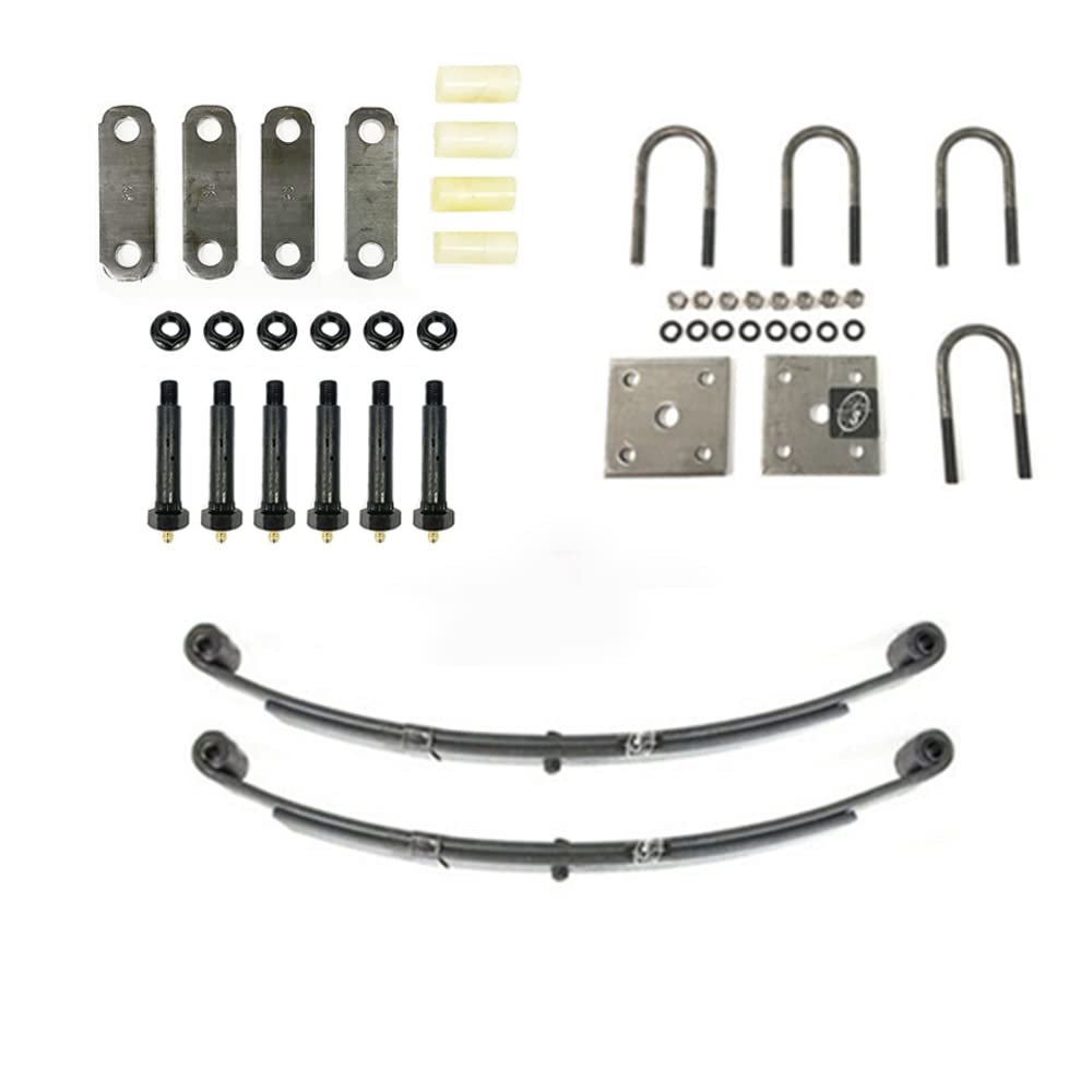 SOUTHWEST WHEEL Greaseable 2,000 lbs. Trailer Axle Suspension Kit Incl. Leaf Springs, Shackle & U-Bolt kit