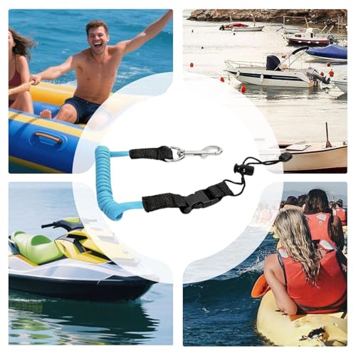 Correa de remo para kayak y canoa cuerda elástica de alta resistencia para pesca 4
