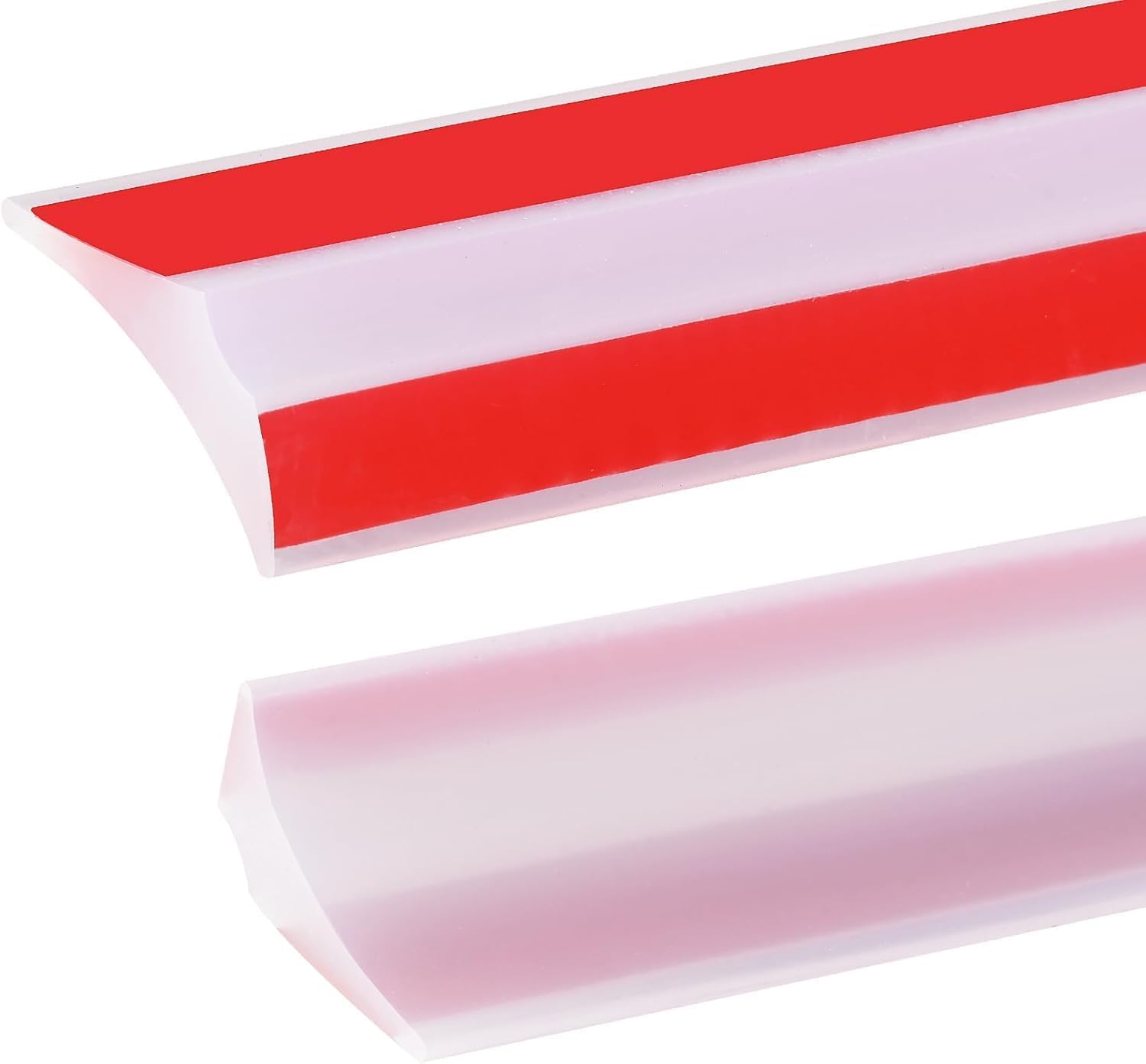 3 Meters Silicone Shower Tray Sealing Strip,Bathroom Bath Edging Quadrant Trim,Caulk Gap Cover Filler Strip for Sink,Bathtub,Countertop,Wet Room Floor Threshold Water Barrier(Transparent,3.5cm)