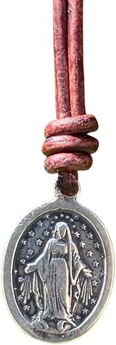 Collar con medalla de la Virgen de los Milagros, dijes católicos, joyería para mujer, regalos para hombre, medalla milagrosa, medallas milagrosas,