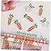 9Pcs Cute Cartoon Paper Clips Adorable Carrot Pea Design for School Office Organization Creative Memo Clips for Document Management and Decorating