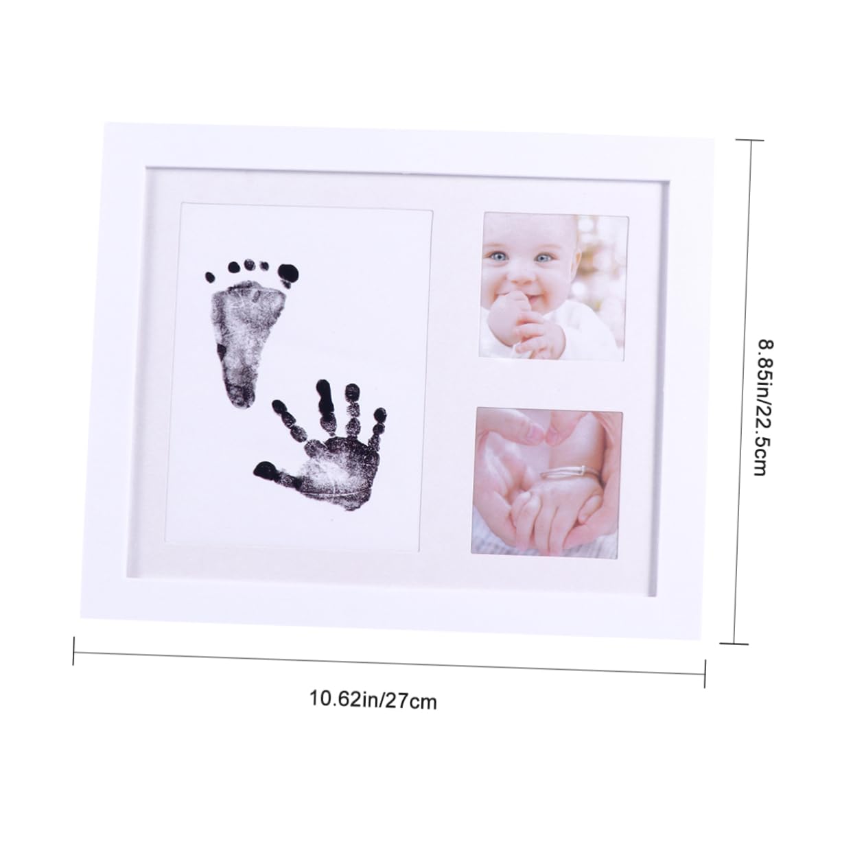 SUPVOX Baby Prints Photo Frame Hand Foot Frame Unique Creative Display Pp Plastic for Parents