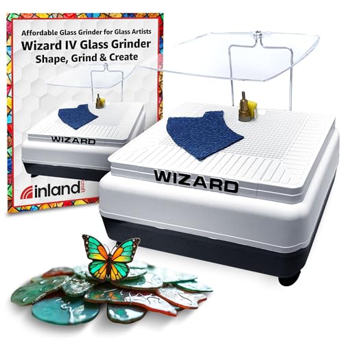 Inland Craft Wizard IV Glass Grinder, Precision Tool for Edging,...