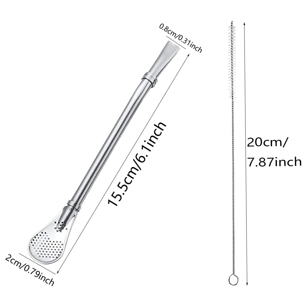 Bombilla Yerba Mate In Acciaio Inox - Cannuccia Filtrante Riutilizzabile Per Tè E Mate - Foto 10
