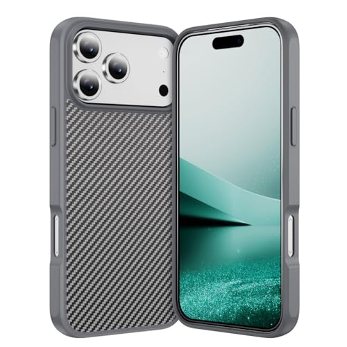 Coque iPhone 17 grise fine mate rigide compatible chargeur induction sans fil