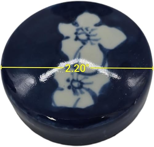Miniatura 3 de Retro antiguo como estilo porcelana azul y blanca flor de cerezo azul flor de ciruelo florero de cerámica cubierto, estilo China Ming, Jingdezhen