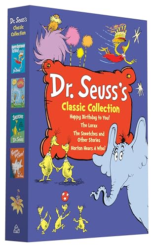Image of Dr. Seuss's Classic 4-Book Boxed Set Collection: Happy Birthday to You!; Horton Hears a Who!; The Lorax; The Sneetches and Other Stories (Classic Seuss)