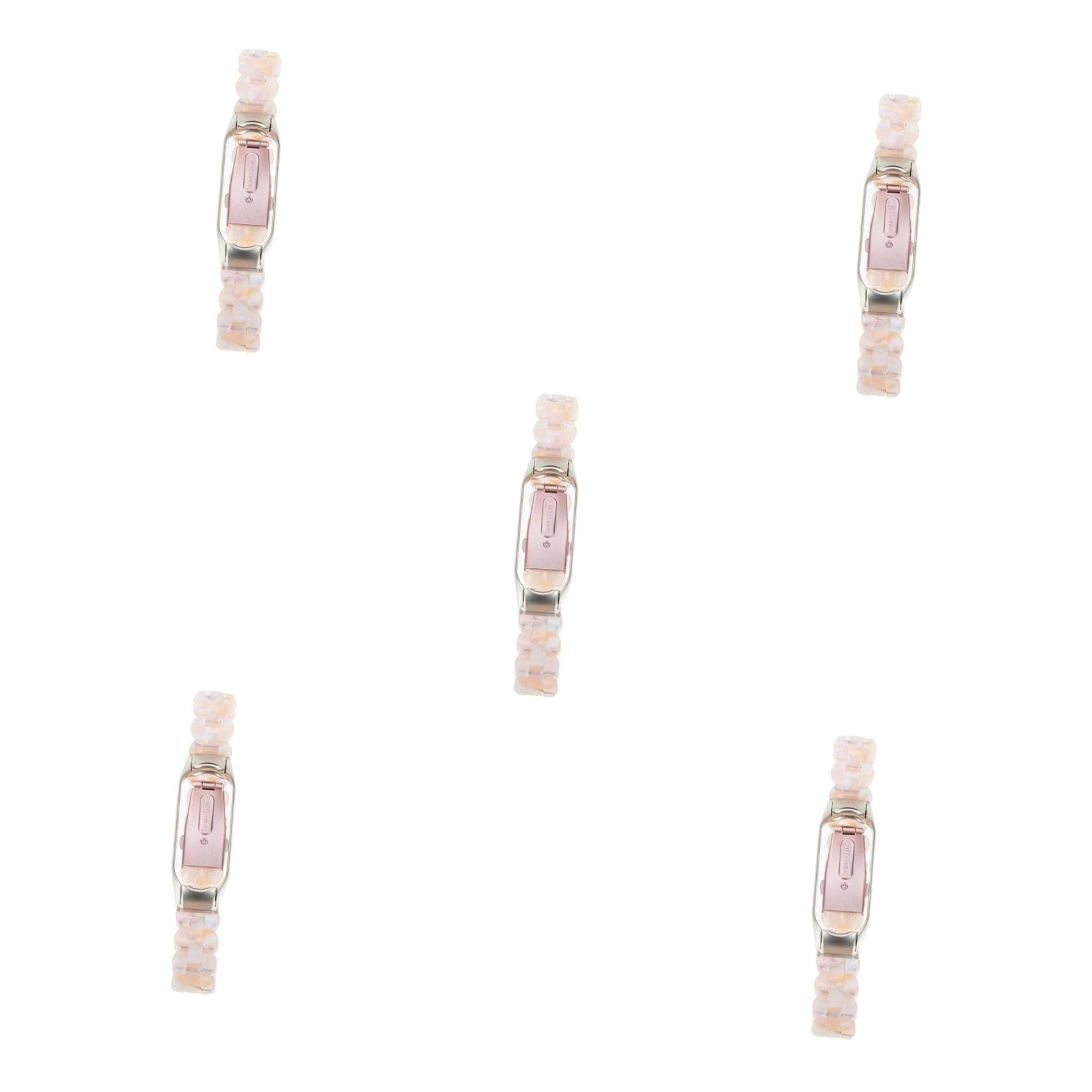 jojofuny 2 Pièces Mi 5 6 Bracelet Résine Montre Bande Résine Bande Remplacement Bande Bracelet Montres Bande 5/6 Sangle 5/6 Montre Bandes Millet 5 Remplacement Ceinture En Acier Inoxydable