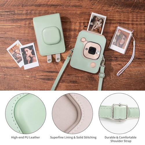 Funda Protectora Fuji Mini Liplay PU Cuero Verde Matcha miniatura 2