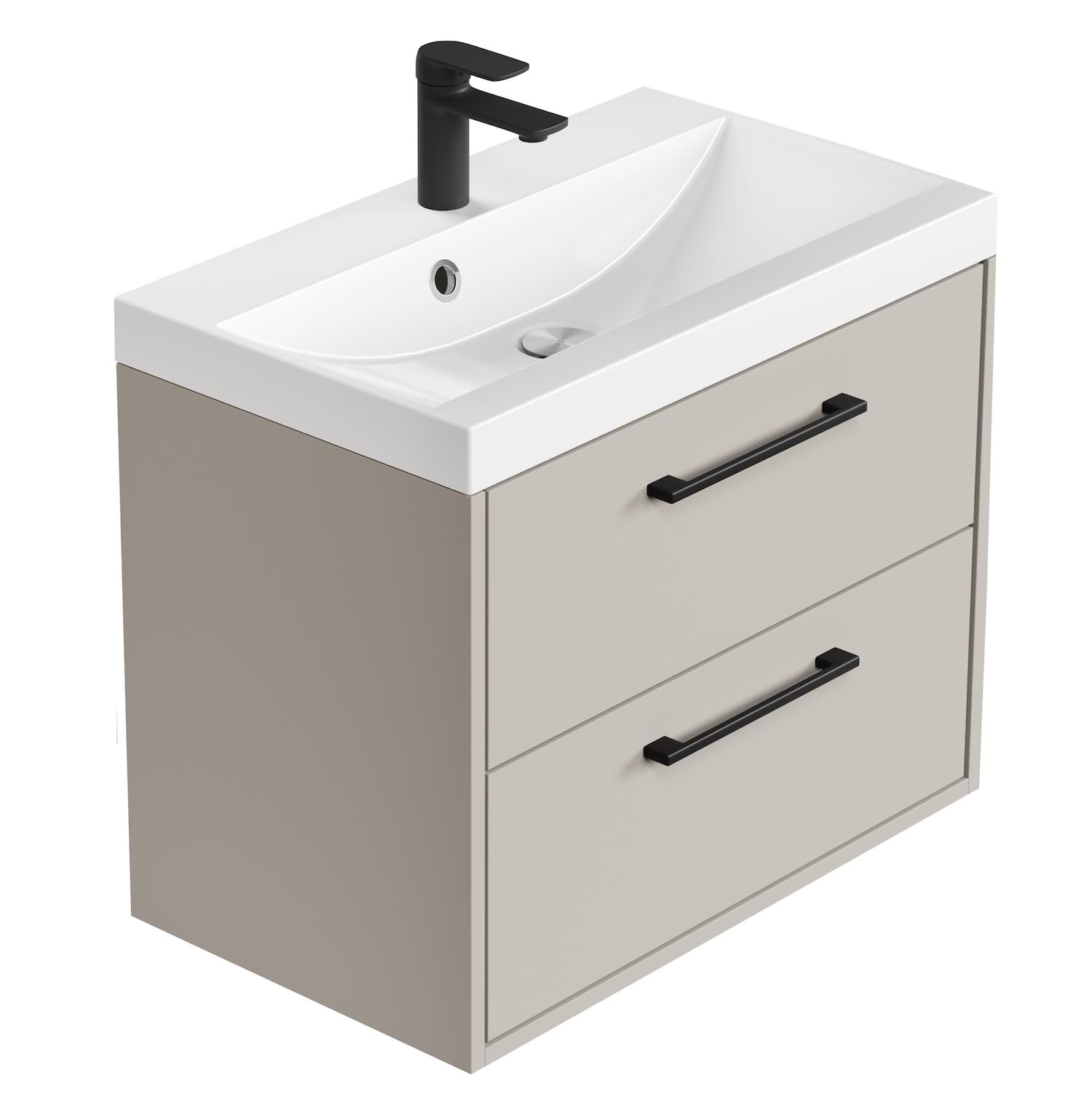 Juego de muebles de baño Florence (cachemira, armario bajo con lavabo)