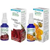 Siddha Remedies Emotional Detox and Happy Heart Homeopathic Oral Spray to Relief Indecisions, Bounda