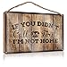 COTECI Tabliczki blaszane śmieszne vintage 'If You Didn't Call First I'M Not Home' drewniany znak wiszący dekoracja ganek blaszany znak dla mężczyzny jaskinia (rozmiar: 23 x 35 cm)