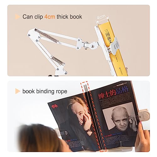 Support de livre sur pied réglable pour lire confortablement au lit - 6