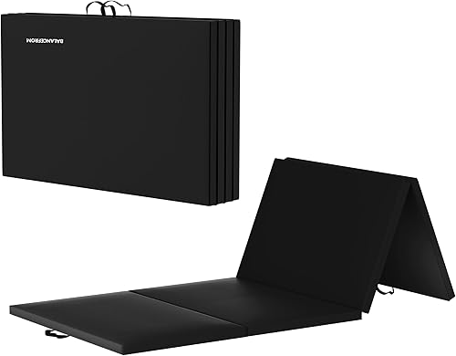 Miniatura 1 de BalanceFrom All Purpose 4'x8'x2" Extra Thick High Density Anti Tear Gymnastics Gym Folding Exercise Aerobics Mats, Multiple Colors