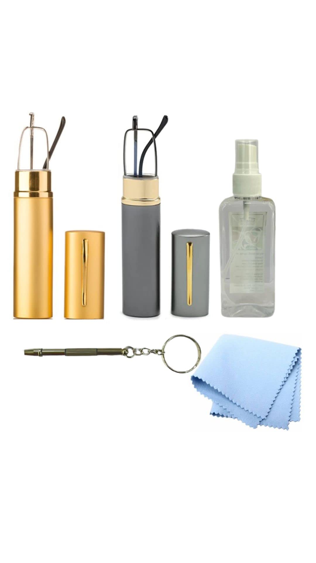 Namaha For Life Pen Style Reading Glass Combo Pack (2 pc) with 3 in 1 Screw Driver and Lens Cleaning Solution (Combo +2.25, Gold and Grey Combo) (B0C1CDLTY5) Amazon Price History, Amazon Price Tracker