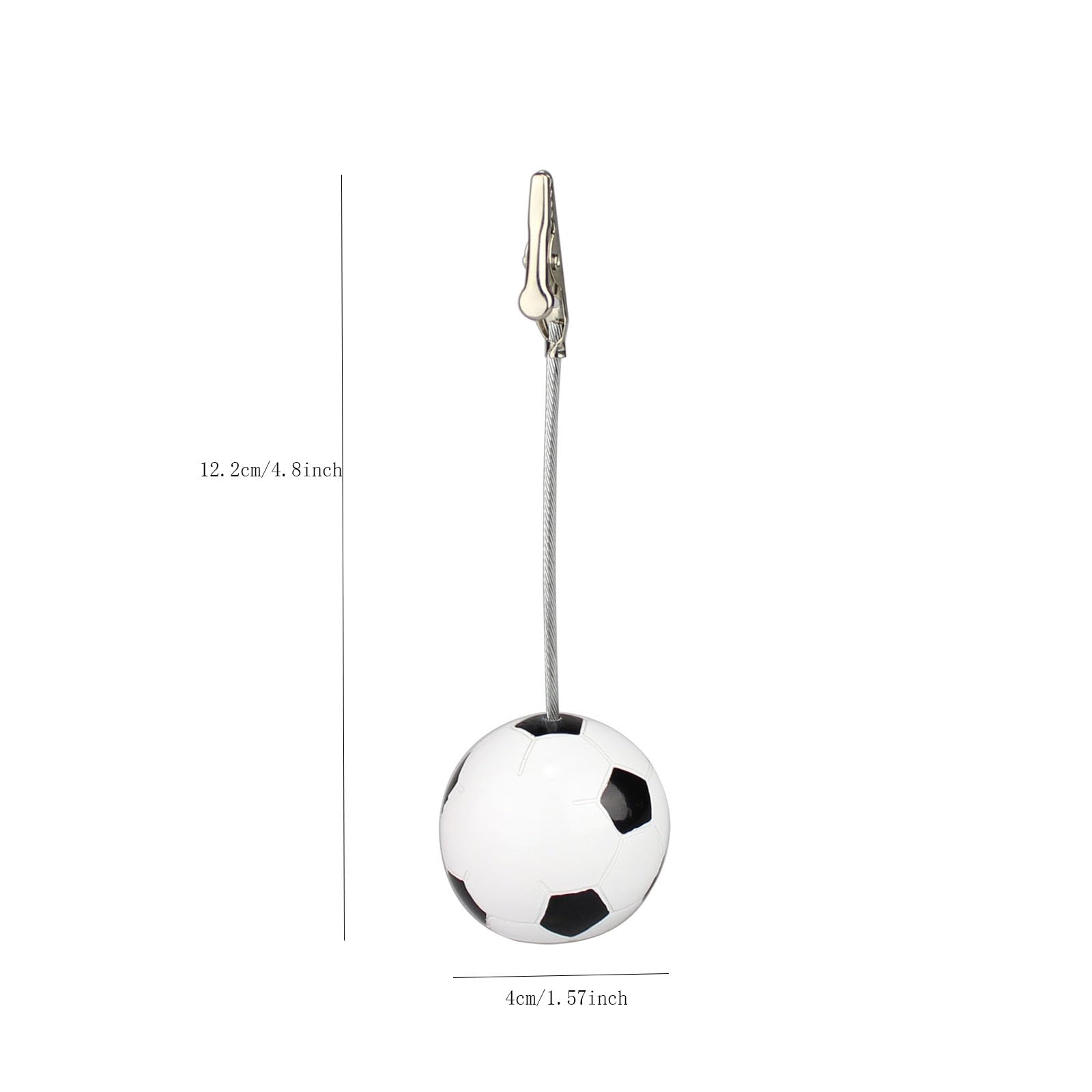 5 Pieces Place Card Holder, Resin Photo Clips Holder with Alligator Clip Ball Base Memo Number Holder Display Stands for Wedding Party Events Decoration
