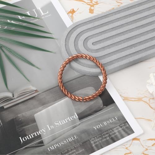 Tensor Bracelet, Adjustable Open Design Handmade Solid Copper Twisted Bangle Pure Copper Tensor Ring Bracelet Health Jewelry Gift Women Men3