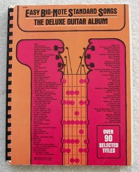 Paperback Easy Big-Note Standard Songs The Deluxe Guitar Album Book