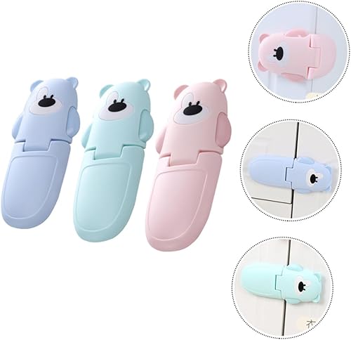 Miniatura 7 de Cerradura de seguridad para gabinete, correas a prueba de bloqueo infantil, cerradura de congelador, cerradura de nevera, manijas de armario,