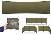 Vista 2 de Onewind Cortavientos de campamento, versátil bloqueador de viento a prueba de agua, de silnylon, para campamento, parabrisas al aire libre