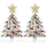 Matériel fiable: en acrylique et en alliage de bonne qualité, les boucles d'oreilles de Noël ne sont pas faciles à casser ou à s'estomper, ce qui peut vous servir pendant longtemps. Vous pouvez le porter en toute confiance.