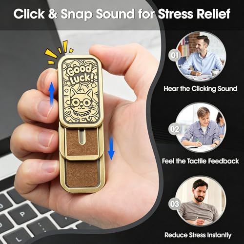 Image of Fidget Toys Adults, Fidget Slider, Magnetic Fidget Slider, Adult Fidgets for Anxiety and Stress, with a Unique Tuning Fork Effect