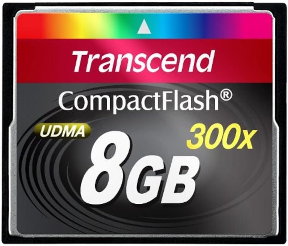 Transcend TS8GCF300 8GB 300x Compact Flash Card Amazon.co.uk