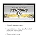 Trademark Global Wall Mirror - Ready-to-Hang Pittsburgh Penguins Logo Black Framed Rectangle Mirror - for Pub, Game Room, Garage or Home Bar