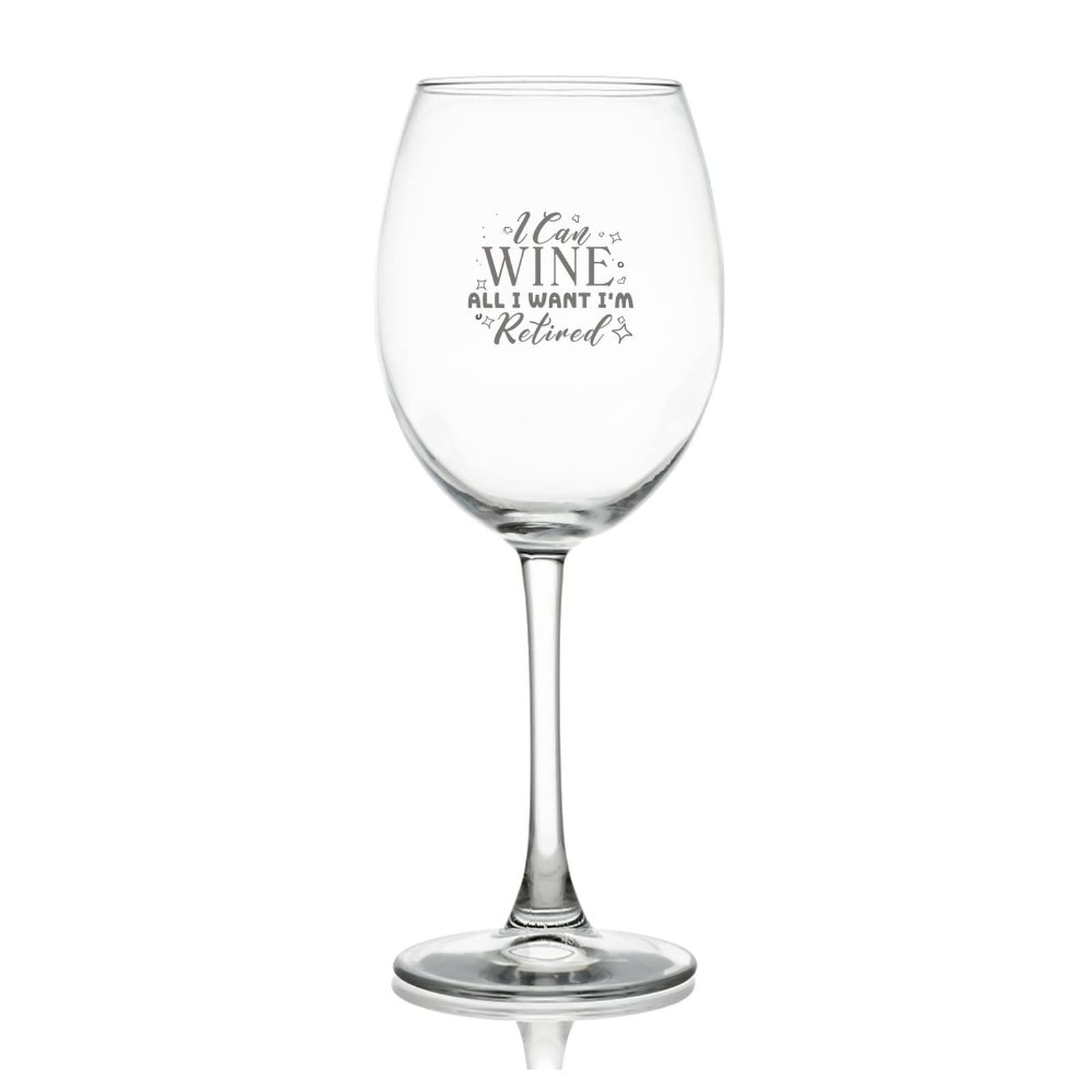 Verre à vin avec inscription humour pour dégustation et apéritif