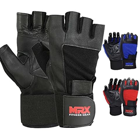 MRX Weight Lifting Gloves Gym Fitness Exercise Bodybuilding Workout Powerlifting (Large) Cover