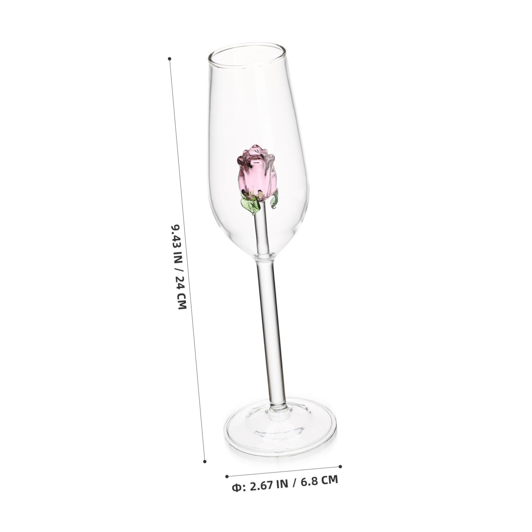 DOITOOL 4 Stück Transparentes Europäisches Kristallglas Weinglas Roter Feiner Wein Eleganter Glasbecher für Zuhause Bar und Besondere Anlässe