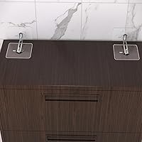 Vista 4 de Cabilock Ganchos adhesivos para muebles de pared, anclaje de pared, anclajes de punta autoadhesiva para TV