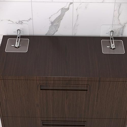 Miniatura 4 de Cabilock Ganchos adhesivos para muebles de pared, anclaje de pared, anclajes de punta autoadhesiva para TV