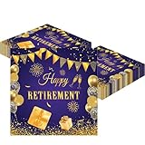 Ovanda 20 Stück Servietten Ruhestand, 33x33cm Purple Gold Servietten Ruhestand Deko, Einweggeschirr Ruhestand Serviettens für Renteneintritt Partys, Deko und Feiern Jubiläum Tischdekoration