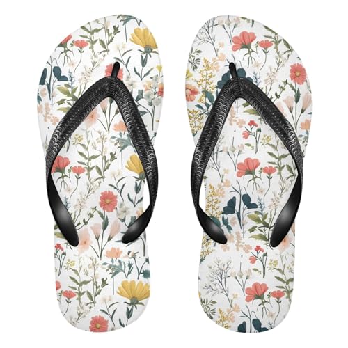 Flowers Plants Flip Flop Beach Summer Casual Sandal for Women & Men Shower Shoes 20860720