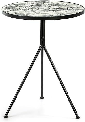 Mesa Auxiliary 60 x 60 x 78 Espejo ENVEJECIDOMetal