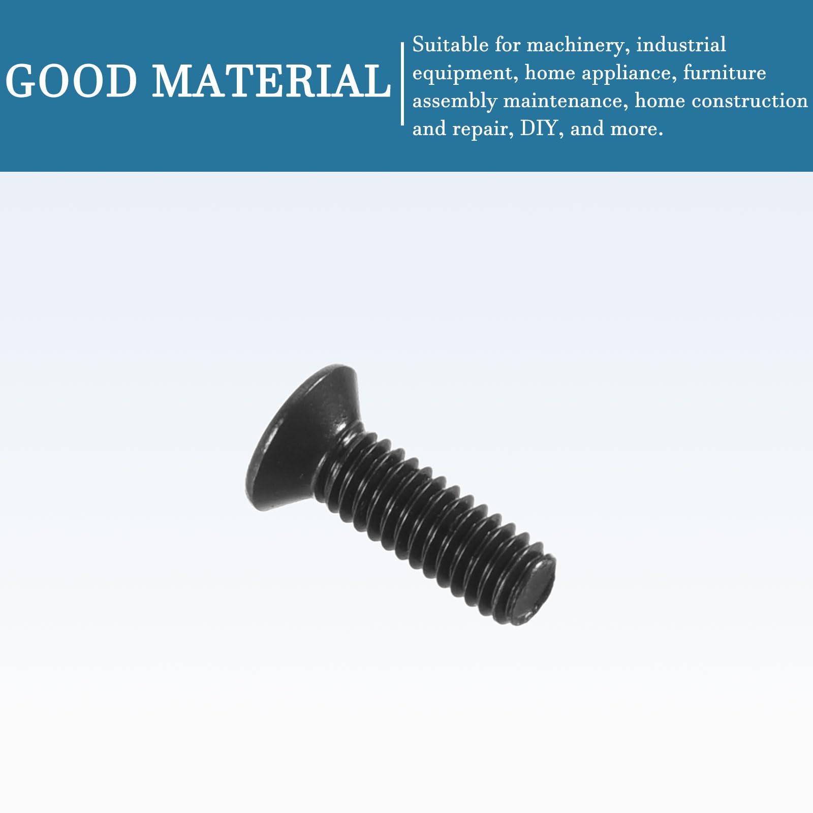 50 Viti M3x5mm A Testa Svasata - Bulloni Esagonali In Acciaio Inox Per Macchine E Mobili, Colore Argento - Foto 2